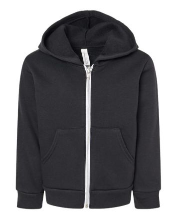 BELLA + CANVAS Toddler Sponge Fleece Full-Zip Hoodie Sweatshirt 3739T