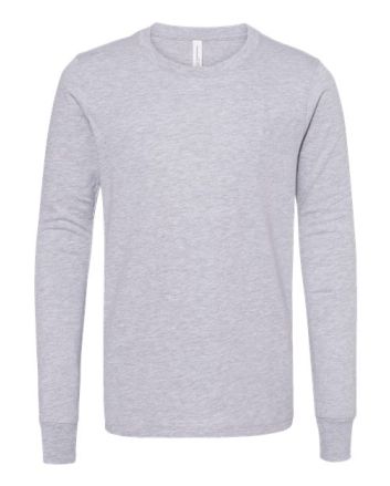 BELLA + CANVAS Youth Heather CVC Long Sleeve Tee 3501YCVC