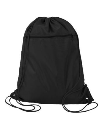 Q-Tees Polyester Drawstring Backpack Q135200