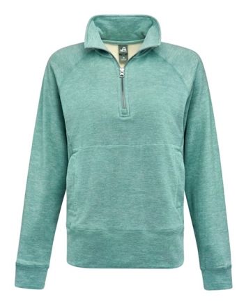 J. America Women's Electric Fleece Quarter-Zip Sweatshirt 8743
