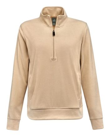 J. America Women's Element Fleece Quarter-Zip Sweatshirt 8762