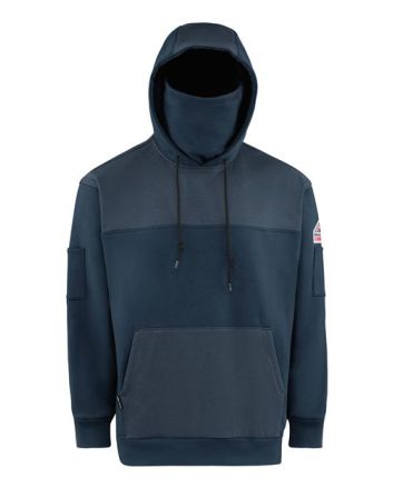 Bulwark Men's Flame-Resistant Fleece Hooded Sweatshirt SMM4