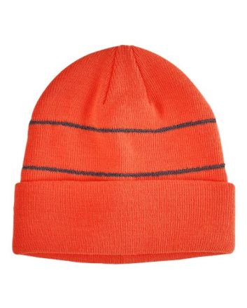 Big Accessories Reflective Cuffed Beanie BA535