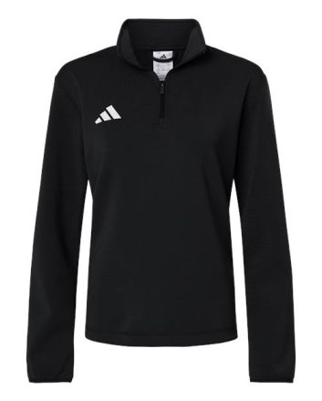 Adidas Women's 3-Stripes Quarter-Zip Pullover AT401
