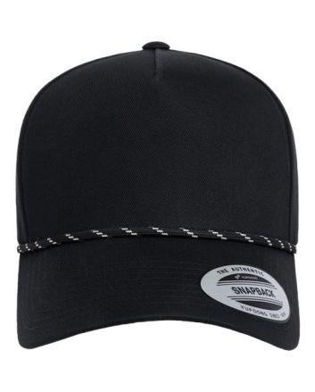 YP Classics Retro Cotton Blend Five-Panel Rope Cap 5079BD