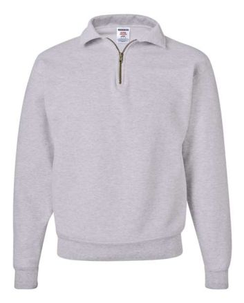 JERZEES Unisex Super Sweats NuBlend® Quarter-Zip Cadet Collar Sweatshirt 4528MR