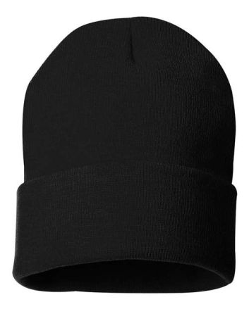 Sportsman 12" Solid Cuffed Beanie SP12