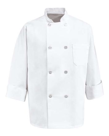 Chef Designs Eight Pearl Button Chef Coat 0403