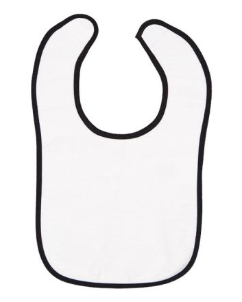Rabbit Skins Infant Contrast Trim Terry Bib 1003R