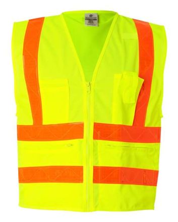 Kishigo Unisex Prismatic Hydrowick-Lite Multi Zipper Vest 1197-1198