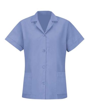 Red Kap Women's Loose Fit Short Sleeve Button Smock TP23