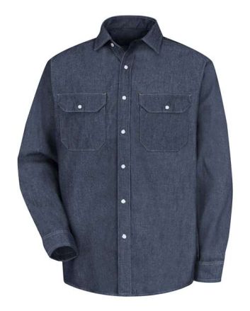 Red Kap Men's Deluxe Denim Long Sleeve Shirt SD78