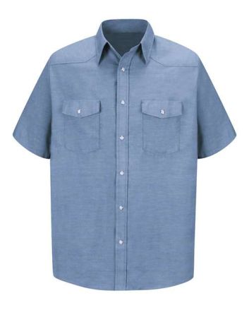 Red Kap Men's Deluxe Western Style Short Sleeve Shirt SC24