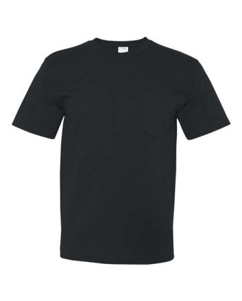 Bayside Unisex USA-Made Midweight Pocket T-Shirt 5070