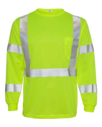 Kishigo Unisex Long Sleeve Class 3 T-Shirt 9145-9146