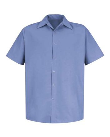 Red Kap Men's Specialized Short Sleeve Pocketless Work Shirt SP26