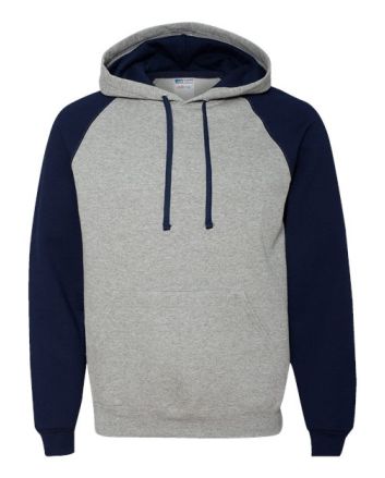 JERZEES Unisex Nublend® Colorblocked Raglan Hooded Sweatshirt 96CR