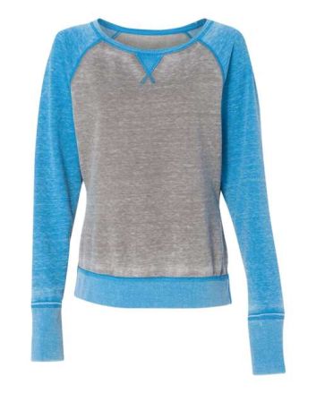J. America Women’s Zen Fleece Raglan Sweatshirt 8927