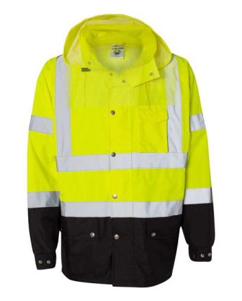 Kishigo Unisex Storm Cover Waterproof Rain Jacket RWJ102-103