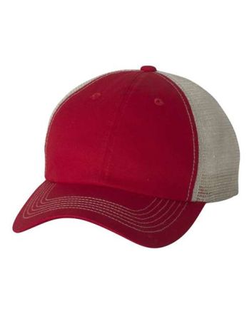 Valucap Contrast-Stitch Mesh-Back Cap 3100S