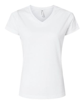SubliVie Women's Polyester Sublimation V-Neck Tee 1507