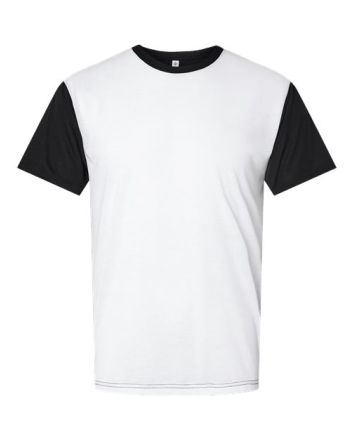 SubliVie Men's Blackout Polyester Sublimation Tee 1902