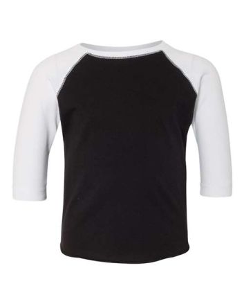 Rabbit Skins Toddler Baseball Fine Jersey Three-Quarter Sleeve Tee 3330
