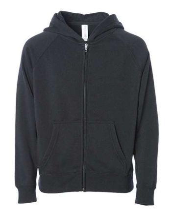 Independent Trading Co. Toddler Lightweight Special Blend Raglan Zip Hood PRM10TSBZ