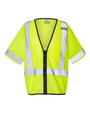 Kishigo Unisex Economy Single Pocket Zipper Vest 1567-1568