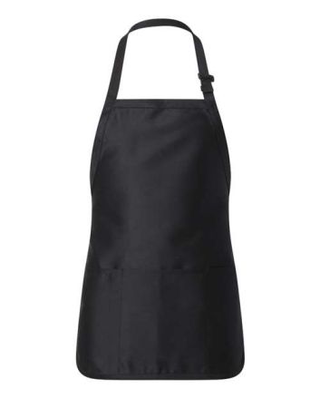 Q-Tees Full-Length Apron with Pouch Pocket Q4250