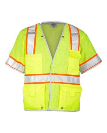Kishigo Unisex Premium Brilliant Series® Breakaway Class 3 Vest 1552-1553b