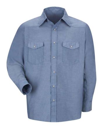 Red Kap Men's Tall Deluxe Western Style Long Sleeve Shirt SC14T