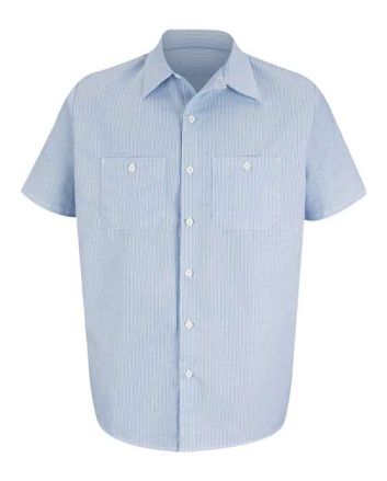 Red Kap Men's Industrial Stripe Work Shirt SL20