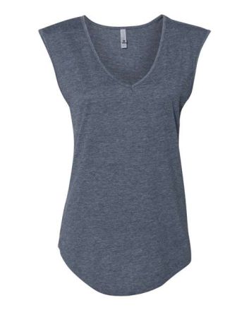 Next Level Women's Festival Sleeveless Deep V-Neck T-Shirt 5040NL