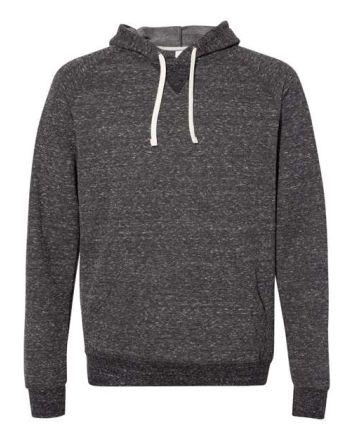 JERZEES Unisex Snow Heather French Terry Raglan Hooded Sweatshirt 90MR
