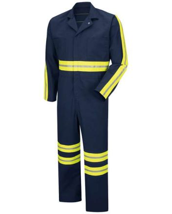 Red Kap Men's Enhanced Visibility Action Back Coverall CT10EN