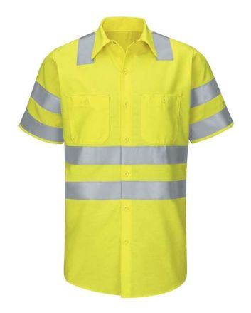 Red Kap Men's Tall Enhanced & Hi-Visibility Work Shirt SY24T