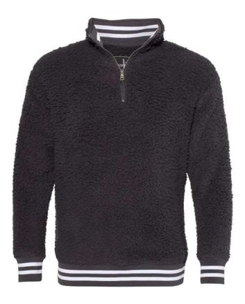Boxercraft Unisex Varsity Sherpa Quarter-Zip Pullover Q20