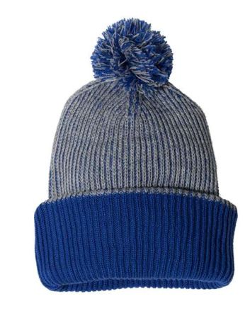 Sportsman 12" Speckled Pom-Pom Cuffed Beanie SP70