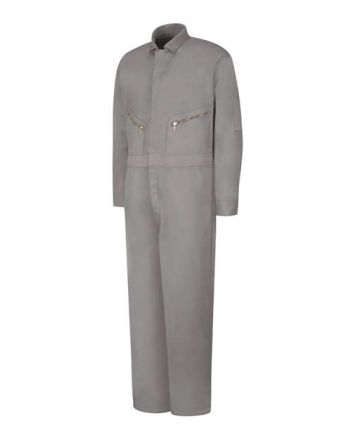 Red Kap Men's Extended Sizes Zip-Front Cotton Coverall CC18EXT