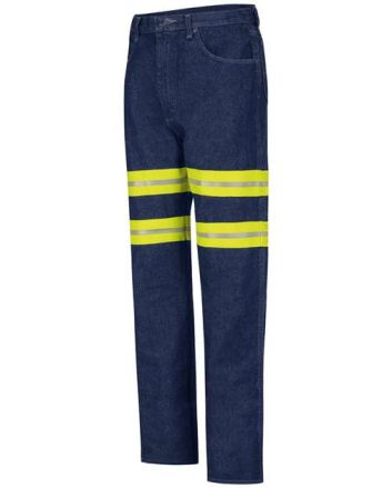 Red Kap Men's Enhanced Visibility Relaxed Fit Jeans PD60ED