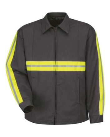 Red Kap Men's Tall Enhanced Visibility Perma-Lined Panel Jacket JT50ENT