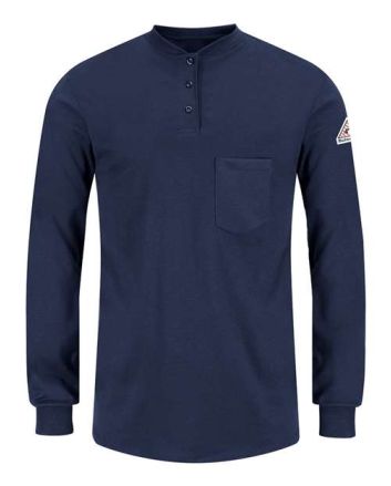 Bulwark Women's Long Sleeve Tagless Henley Shirt SEL3