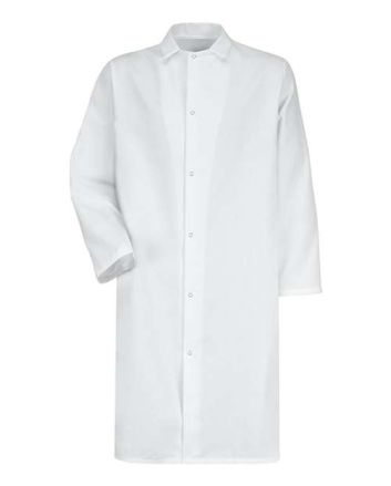 Red Kap Unisex Gripper - Front Butcher Frock - No Pockets 4006R