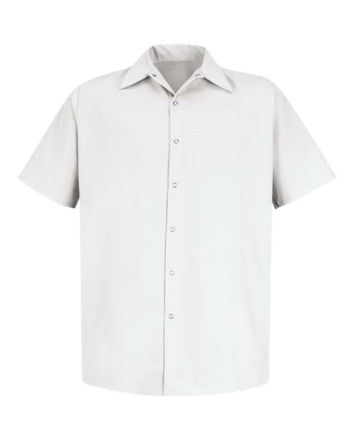 Red Kap Men's Tall Specialized Short Sleeve Pocketless Work Shirt SP26T