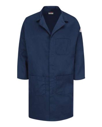 Bulwark Men's Concealed Snap Front Lab Coat - EXCEL FR® ComforTouch® - 6 oz. KLL6