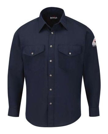 Bulwark Men's Tall Snap-Front Uniform Shirt - Nomex® IIIA 4.5 oz. SNS2T