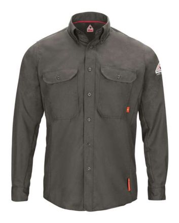 Bulwark Men's Tall iQ Series® Long Sleeve Comfort Woven Lightweight Shirt QS50T