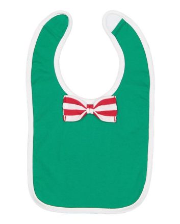 Rabbit Skins Infant Baby Rib Bow Tie Bib 1002L