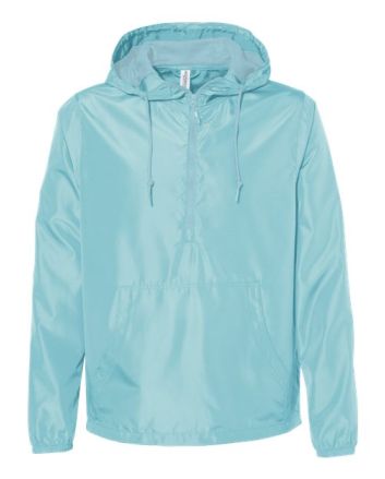 Independent Trading Co. Unisex Lightweight Quarter-Zip Windbreaker Pullover Jacket EXP54LWP